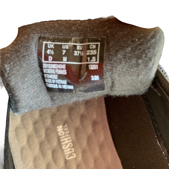 New Clarks collection Women Black leather sneakers ultimate comfort size 7&6 - Picture 6 of 6